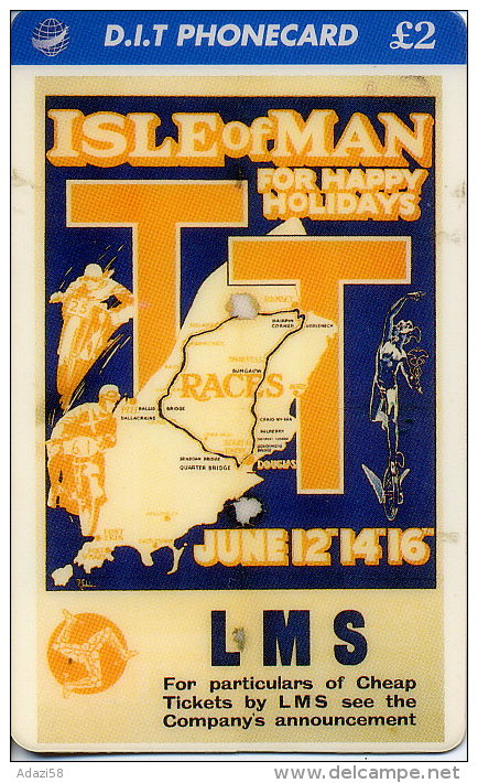 Isle Of MAN   D.I.T. Phonecard "TT Races" Exp.1997 MINT - Île De Man