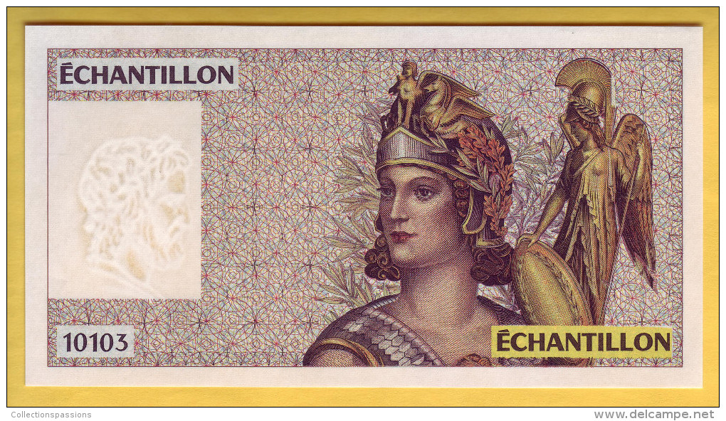 Billet. Echantillon Du 100 Francs Delacroix. Banque De France. N° 10103 - Ficción & Especímenes