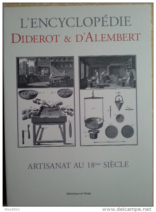 106  L´ENCYCLOPEDIE DIDEROT & D´ALEMBERT - ARTISANAT AU 18ème SIECLE  Amydonnier Boucher Brasserie Cartier Cirier - Encyclopédies