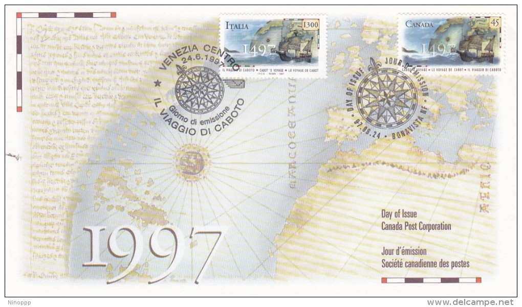 Canada 1986  500th Anniversary Cabot's Voyage Joint Issue With Italy FDC - 1981-1990