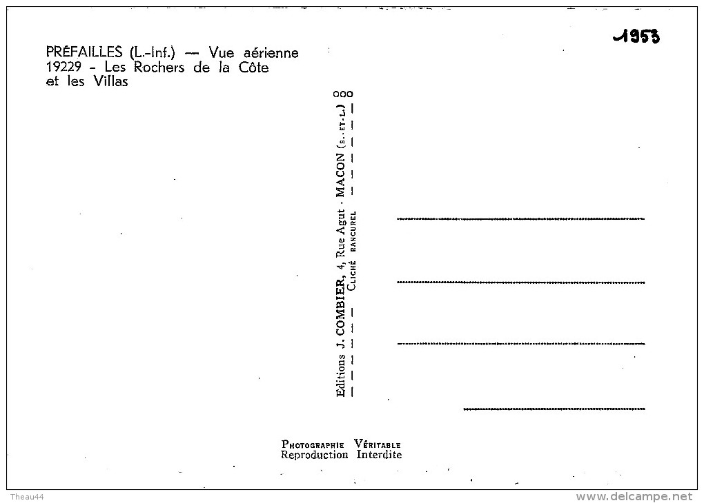 ¤¤  -   19229   -   PREFAILLES   -  Rochers De La Côte Et Les Villas     -  ¤¤ - Préfailles