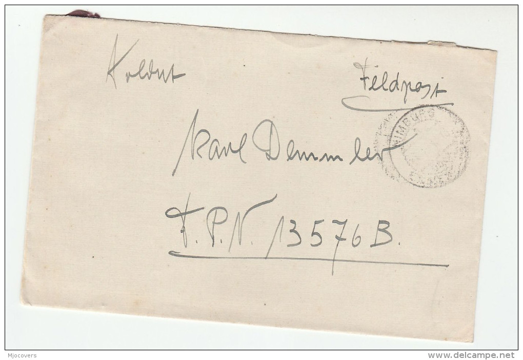 1940s Nimburg GERMANY Feldpost 00270 COVER  To FPN 13576B Forces Military - Covers & Documents