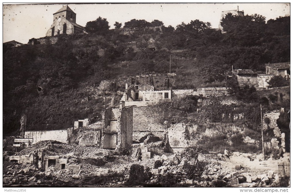 CP Photo 1916 DUN-SUR-MEUSE - Une Vue (A94, Ww1, Wk 1) - Dun Sur Meuse