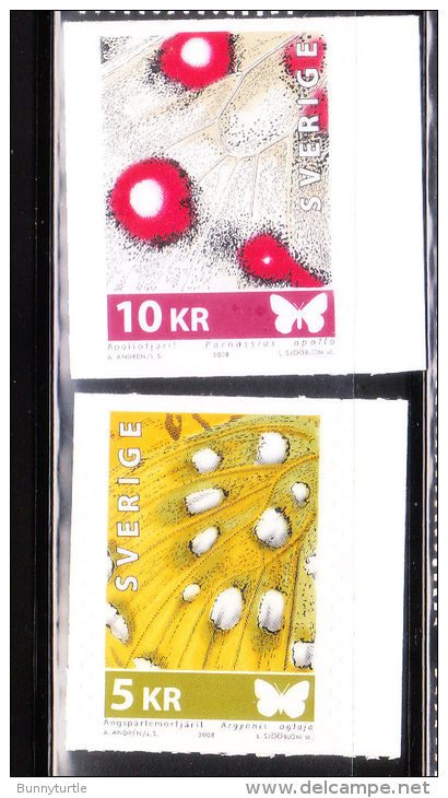 Sweden 2008 Butterfly Wings Self Adhesive MNH - Neufs