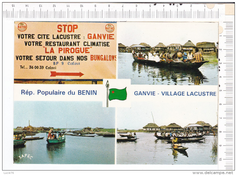 République Populaire Du BENIN  -  GANVIE   -  Village Lacustre  -  4 Vues - Benin