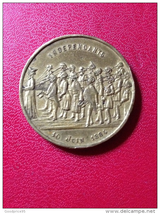 RARE MEDAILLE "INDEPENDANTS DU 10 JUIN 1884" - Adel