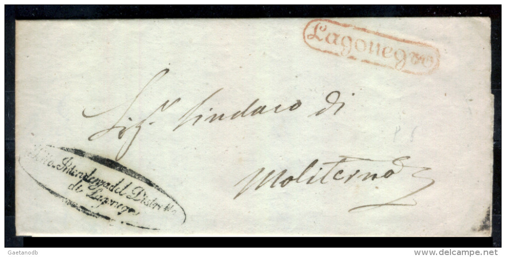 Lagonegro-00365e - Piego (con Testo) Del 26 Novembre 1853 - - 1. ...-1850 Prefilatelia