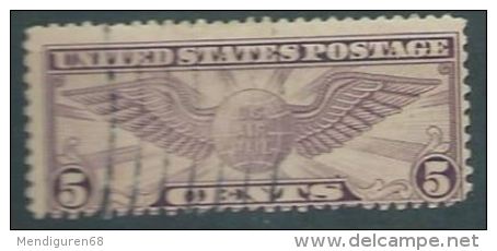 USA 1931-32 AIRMAIL W. Globe. Rotary, Perí. 101/2x11 USED  5c SC C16 MI 321 A SG PA12A YV A684 - 1a. 1918-1940 Used