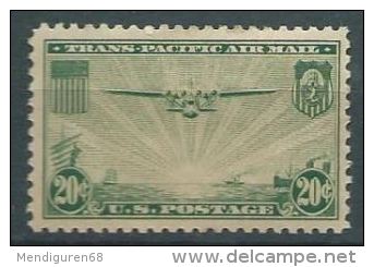 USA 1935-37 AIRMAIL Trans-Paclfic MNH  20c SC C21 MI 400 SG PA22 YV A775 - 1b. 1918-1940 Unused