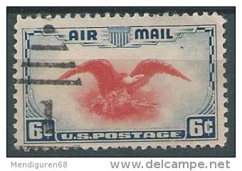 USA 1938 AIRMAIL Eagle With Shield  6c USED SC C23 MI 442 SG PA24 YV A845 - 1a. 1918-1940 Gebraucht