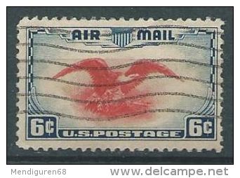 USA 1938 AIRMAIL Eagle With Shield  6c USED SC C23 MI 442 SG PA24 YV A845 - 1a. 1918-1940 Gebraucht
