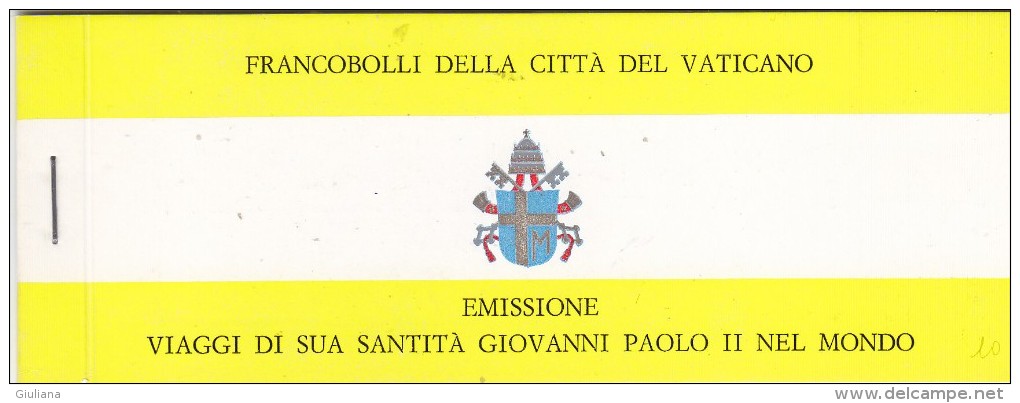 Vaticano 1982 - Libretto** (Sassone) I Viaggi Del Papa (valori Del 1981) - Carnets