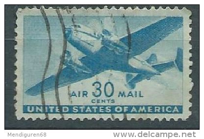 USA 1941-44 TRANSPORT PLANE AIRMAIL Blue 30c USED SC C30 MI 505 SG PA31 YV A906 - 2a. 1941-1960 Oblitérés