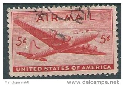 USA 1946 AIRMAIL DC-4 Skymaster   5c USED  SC C32 MI 549 SG PA33 YV A941 - 2a. 1941-1960 Usados