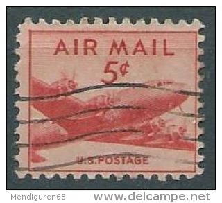 USA 1947 AIRMAIL DC-4 (Small Design)  5c USED SC C33 MI 552 A SG PA34 YV A943 - 2a. 1941-1960 Oblitérés