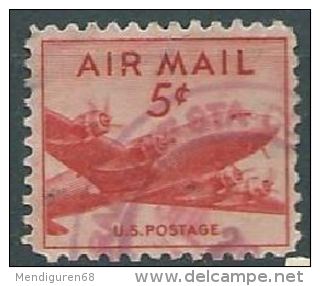 USA 1947 AIRMAIL DC-4 (Small Design)  5c USED SC C33 MI 552 A SG PA34 YV A943 - 2a. 1941-1960 Usados