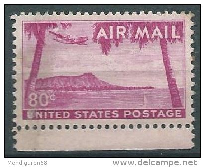 USA 1952-53 AIRMAIL Hawaii  80c MNH SC C46 MI 626 SG PA45 YV A1005 - 2b. 1941-1960 Unused