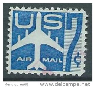 USA 1954-57 AIRMAIL BLUE JET  7c USED SC C51 MI 732 A SG PA50 YV A1111 - 2a. 1941-1960 Usados