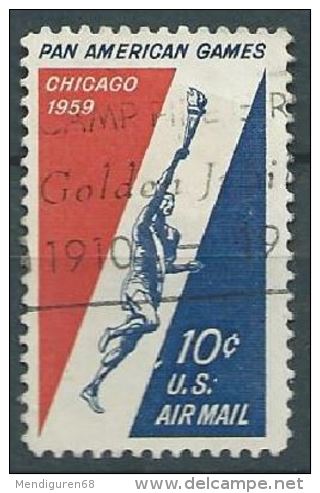 USA 1959 AIRMAIL Pan-American Games   10c USED  SC C56 MI 759 SG PA55 YV A1134 - 2a. 1941-1960 Usados
