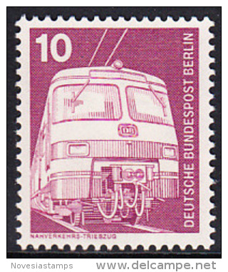 !a! BERLIN 1975 Mi. 495 MNH SINGLE -Industry&Technic: Light-rail Motor-train Set ET420/421 - Unused Stamps