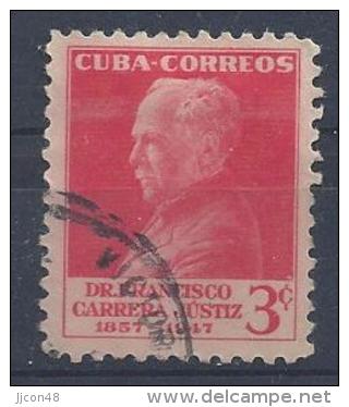 Cuba  1953  Dr. F. Carrera Justiz  (o) 3c - Used Stamps