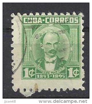 Cuba  1954  Personalities: Jose Marti  (o)  1c - Used Stamps