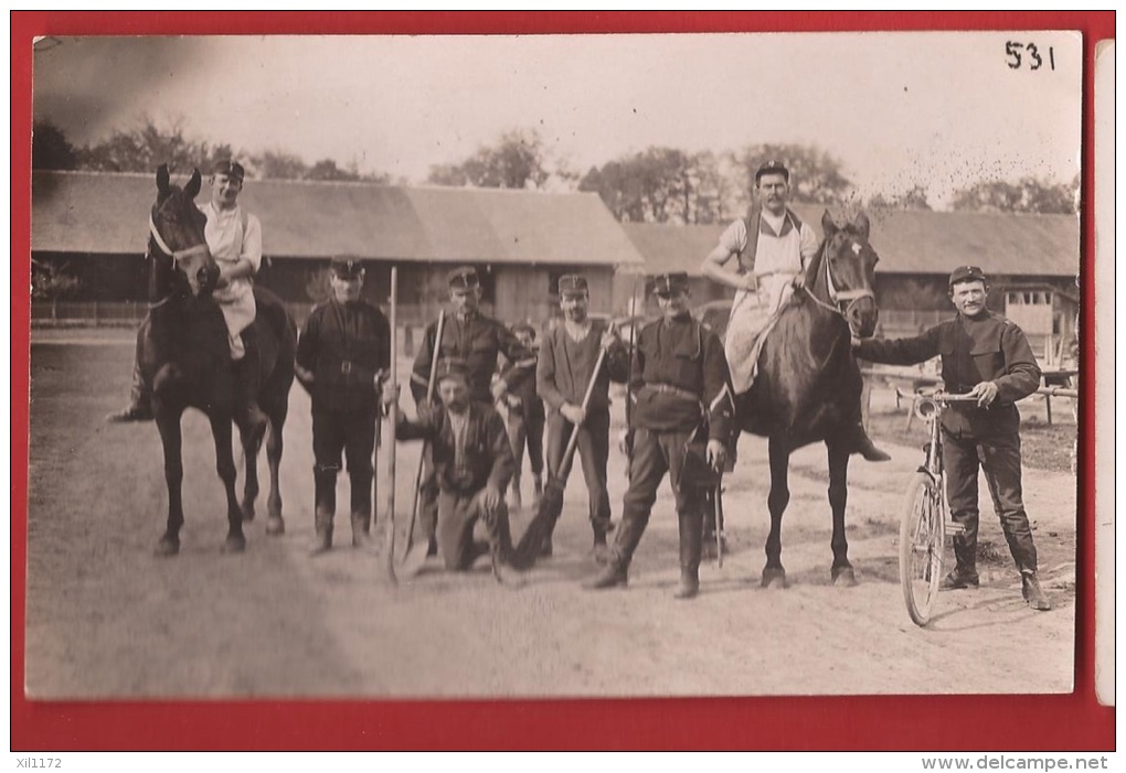 NQ-01 Militär Kavalerie, Velofahrer, Militaires, Cavalerie, Cycliste.Cours Des Retardataires, BERN Schw. Austellung 1914 - Bern