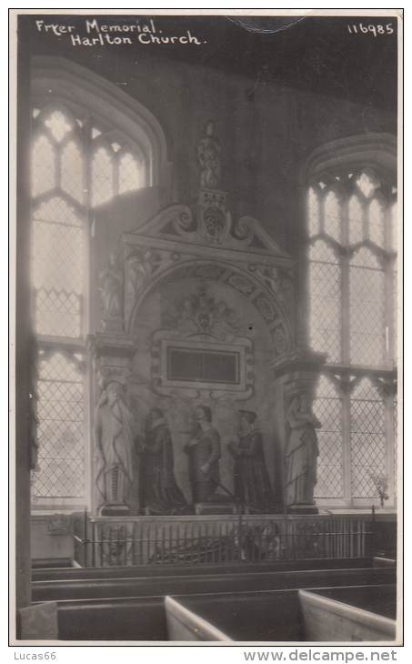 1930 CIRCA HARLTON CHURCH - FRYER MEMORIAL - Autres & Non Classés