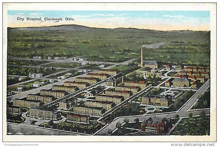 235167-Ohio, Cincinnati, City Hospital, Cincinnati News Co No 7645 - Cincinnati