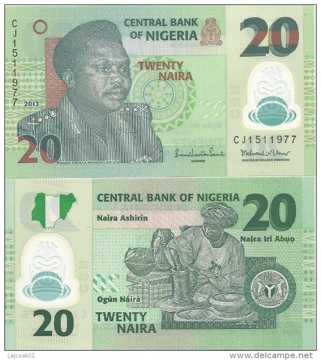 Nigeria 20 Naira 2013. UNC Polymer - Nigeria