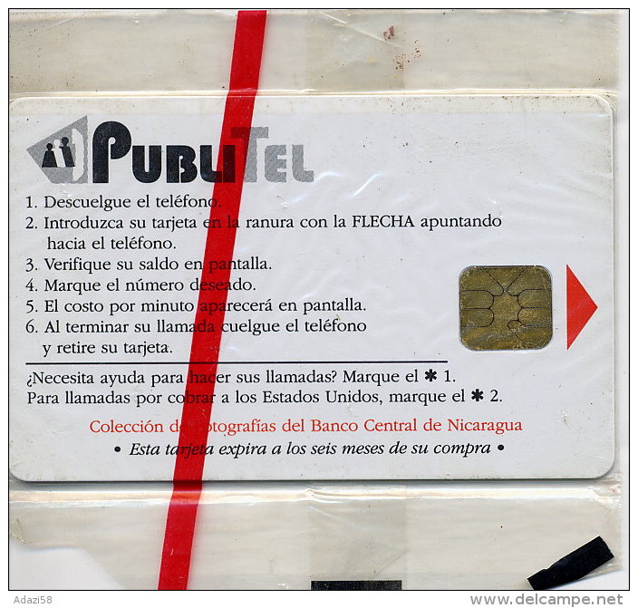 NICARAGUA PubliTel  Old Chip-card "Cathedral De Leon"  50 Cordobas Jorgepablo2005 NIC-PUB-18  MINT In Blister - Nicaragua