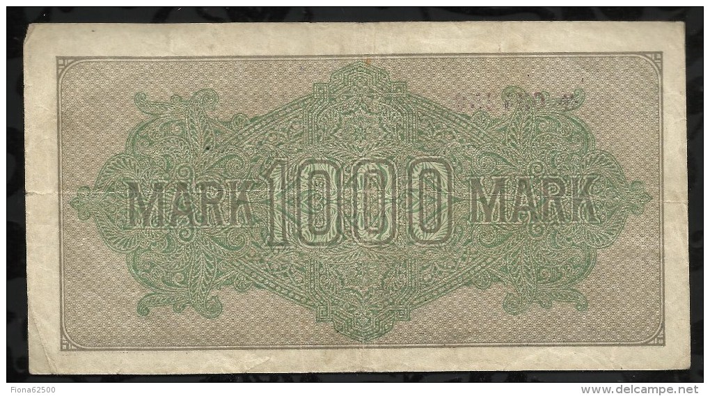 1000  MARK . 15 SEPTEMBRE 1922 . - 1000 Mark