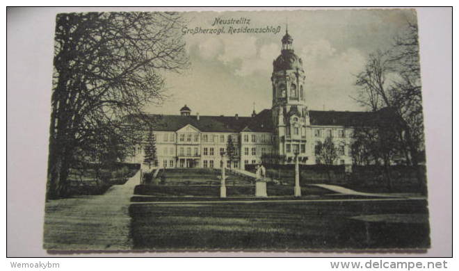 AK Neustrelitz Mit Großherzogl. Residenzschloß Vom 22.8.1914 - Neustrelitz