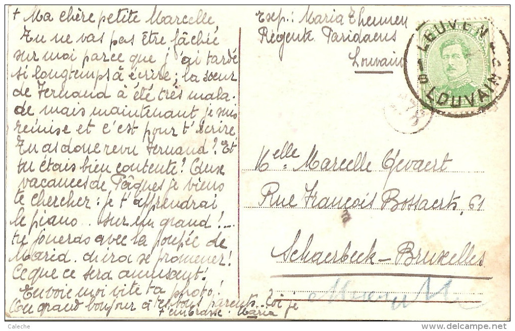 Louvain 1B Pour Schaerbeek - Noodstempels (1919)