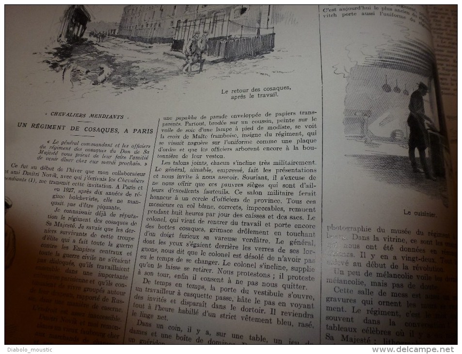 1928 AUDE;Athènes;Cosaques à Paris;Régates OXFORD-CAMBRIDGE;Sauver S-marin;CASSIS;Violonista;SBEITLA;Paris-Mut;PROVENCE - L'Illustration