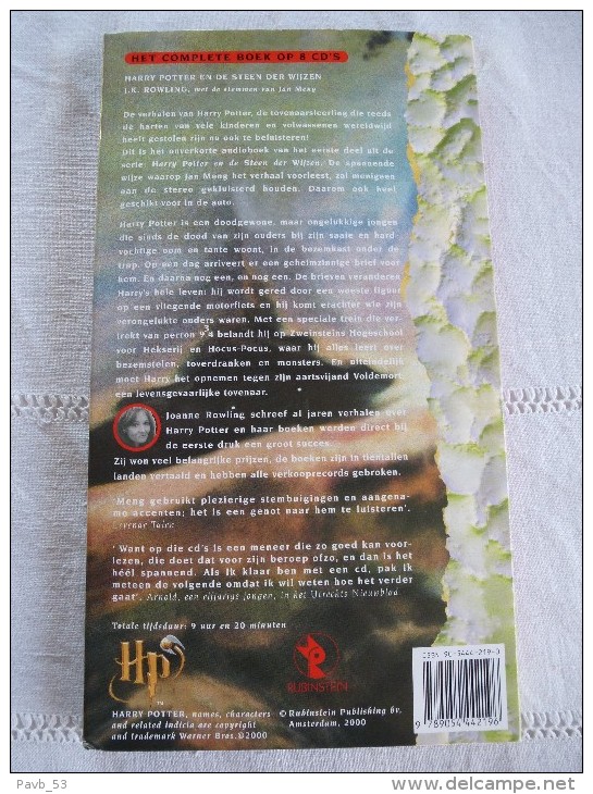 J.K. ROWLING : Harry Potter En De Steen Der Wijzen * Het Complete Boek Op 8 CD's : 9h20' Luisterplezier - Otros - Canción Neerlandesa