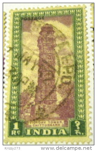 India 1949 Victory Tower Chittorgarh 1re - Used - Used Stamps