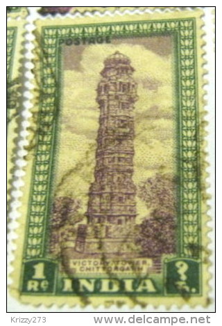 India 1949 Victory Tower Chittorgarh 1re - Used - Gebruikt