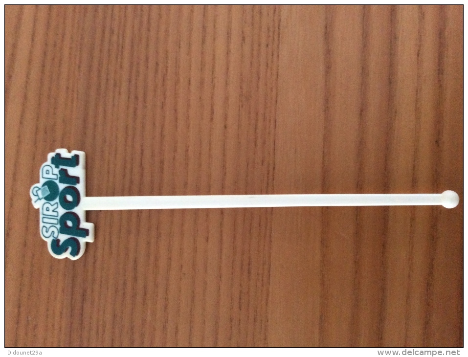 Touilleur  "SIROP Sport" Type 2 Blanc - Swizzle Sticks