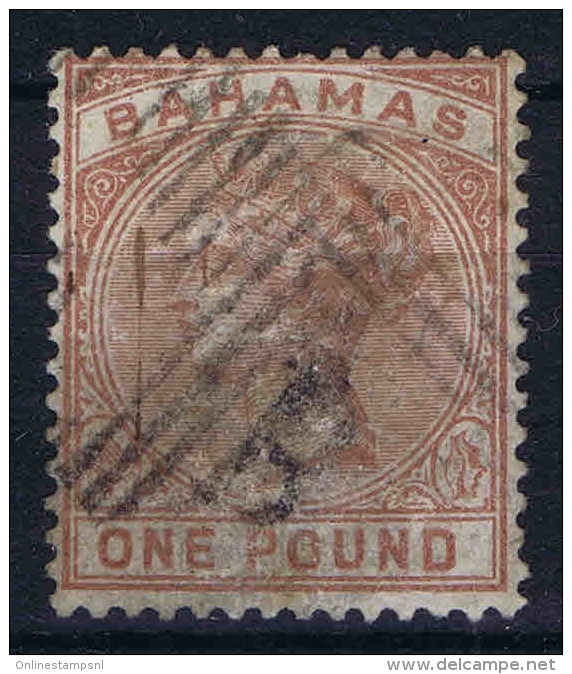 Bahamas: 1884 Yv Nr 23 Used, Signed/ Signé/signiert/ Approvato BRUN - 1859-1963 Kolonie Van De Kroon