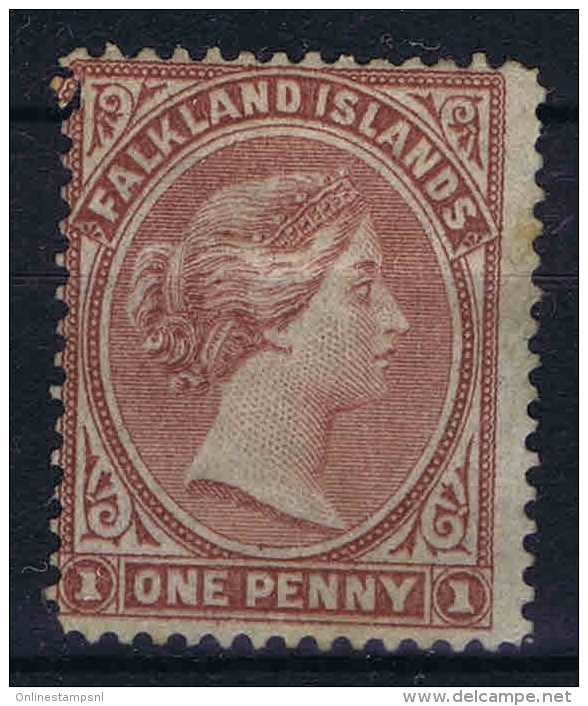 Falkland Islands : Yv Nr 1 (*) Not Used  Tooth Demaged Left Top - Falklandeilanden