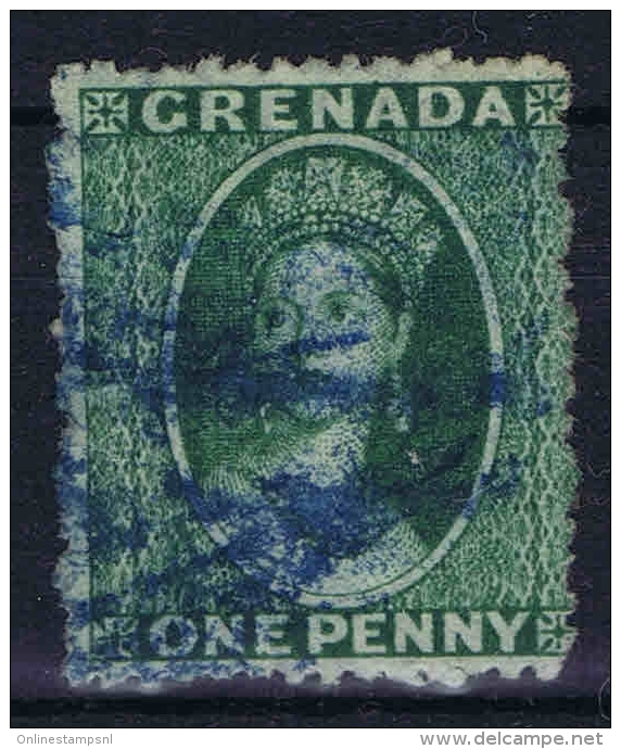 Grenada 1861,  Yv Nr 1 A   (vert Bleu) Used  Signed/ Signé/signiert/ Approvato BRUN - Grenade (...-1974)