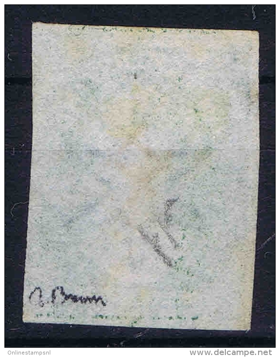 Tasmania Van Diemensland 1855 ,  Yv Nr 4  SG 15 Used  Signed/ Signé/signiert/ Approvato BRUN - Gebruikt
