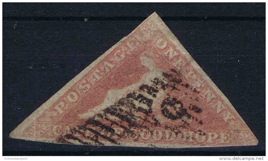 Cape Of Good Hope  ,Yv Nr 3 Used Signed/ Signé/signiert/ Approvato E.L. - Cape Of Good Hope (1853-1904)