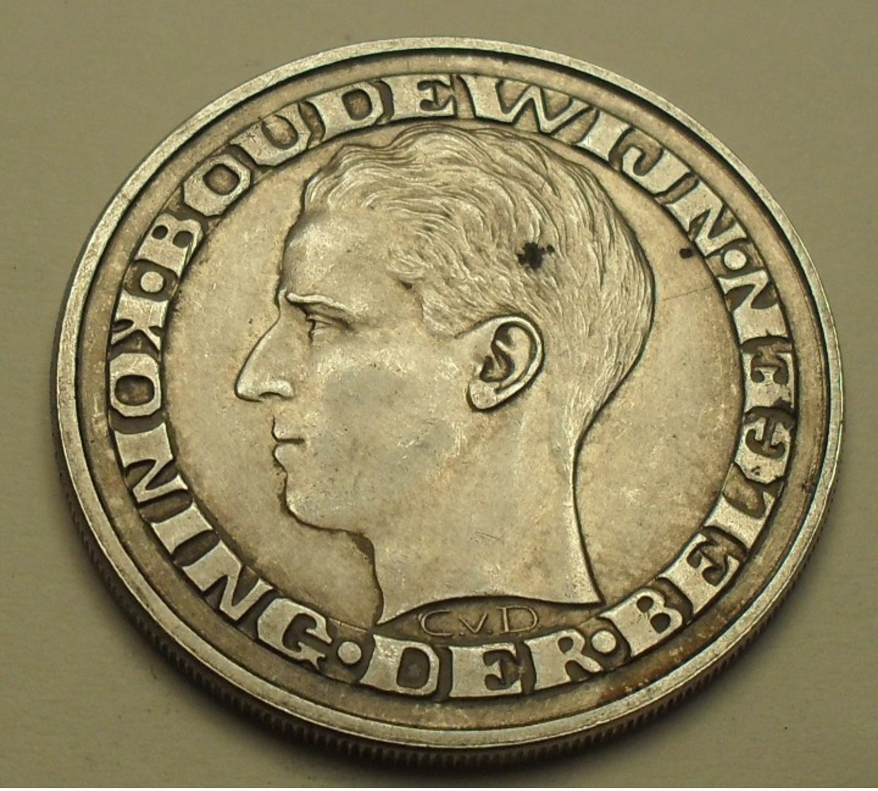 1958 - Belgique - Belgium - 50 FRANCS, Baudouin 1er, Argent, Silver,  Légende : Der Belgen, KM 151.1 - 50 Francs