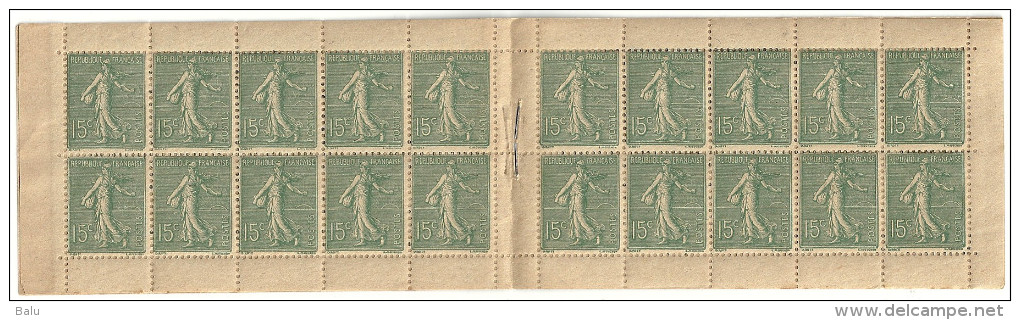 France Carnet Semeuse Lignée Yvert No. 130-C5 ** NsC MNH. Cérès 70, Dallay CA6. 4 Scans. Texte Sur 4 Pages. 130 C 5 - Old : 1906-1965