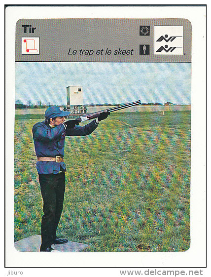 Fiche Illustrée Sport / Tir à La Carabine - Trap Et Skeet / Fosse Olympique  // IM 01-FICH-SPORT - Sport