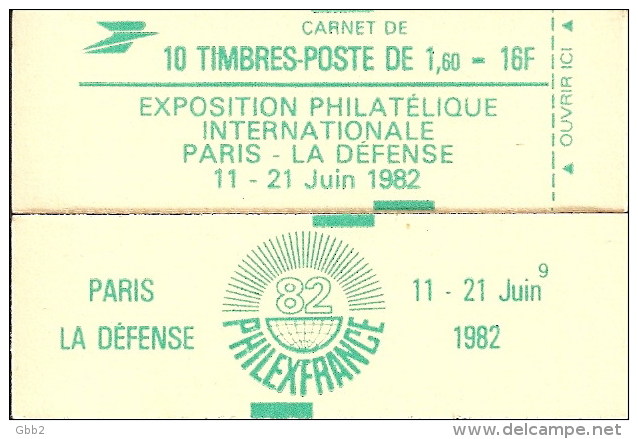 CARNET 2155-C 3 Sabine De Gandon "PHILEXFRANCE" Avec R.E. Fermé. Parfait état Bas Prix RARE - Autres & Non Classés