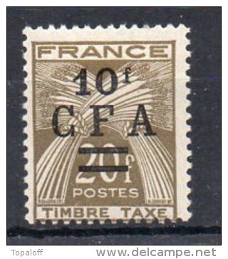 REUNION  CFA Taxe  N°42  Neuf Charniere - Timbres-taxe