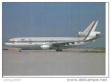 N° 83 - KEY AIR - DC-10-10 - PARIS ORLY ( Photo :  Bernard KERGAL ) - 1946-....: Moderne